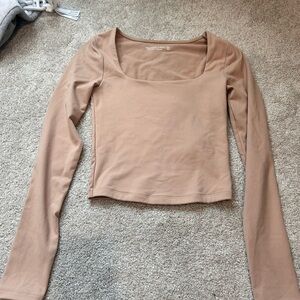 Great Condition Abercrombie and Fitch XXS Long Sleeve Tan